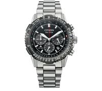 Chronograph CITIZEN "Promaster Sky", silberfarben, schwarz, Armbanduhren, Herren, Chronograph, Armbanduhr, Solar, Herrenuhr, Edelstahlarmband, analog (57033438-0) silberfarben, schwarz