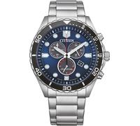 Citizen AT2560-84L Eco-Drive Herren-Chronograph Stahl/Blau