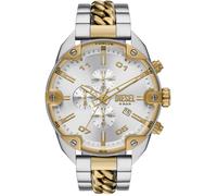 Chronograph DIESEL, gold (silberfarben, goldfarben, silberfarben), Armbanduhren, Herren, Chronograph, Quarzuhr, Armbanduhr, Herrenuhr, Stoppfunktion, Edelstahlarmband (99983615-0) silberfarben, goldfa