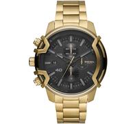 Chronograph DIESEL "GRIFFED", gold (goldfarben, schwarz), Armbanduhren, Herren, Chronograph, Quarzuhr, Armbanduhr, Herrenuhr, Stoppfunktion, Edelstahlarmband (55702664-0) goldfarben, schwarz