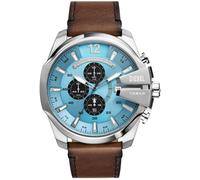 Chronograph DIESEL "MEGA CHIEF", braun, Armbanduhren, Herren, Chronograph, Quarzuhr, Armbanduhr, Herrenuhr, Stoppfunktion, Lederarmband (17967030-0) braun
