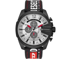 Chronograph DIESEL "MEGA CHIEF", schwarz, Armbanduhren, Herren, Chronograph, Quarzuhr, Armbanduhr, Herrenuhr, Datum, Stoppfunktion, Leuchtzeiger (50652215-0) schwarz