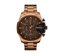 Chronograph DIESEL "MEGA CHIEF SLIM", braun, dunkelbraun, Armbanduhren, Herren, Chronograph, Quarzuhr, Armbanduhr, Herrenuhr, Edelstahlarmband, analog, Tag (58924429-0) braun, dunkelbraun