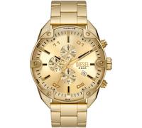 Chronograph DIESEL "SPIKED", gold (goldfarben, goldfarben), Armbanduhren, Damen, Chronograph, Quarzuhr, Armbanduhr, Herrenuhr, Edelstahlarmband, analog, Tag (90711418-0) goldfarben, goldfarben