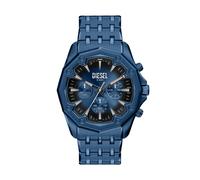 Chronograph DIESEL "STINGER", blau, blau, Armbanduhren, Herren, Chronograph, Quarzuhr, Armbanduhr, Herrenuhr, Edelstahlarmband, analog (49713329-0) blau, blau