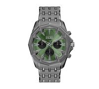 Chronograph DIESEL "Stinger", grün (anthrazit, grün), Armbanduhren, Herren, Chronograph, Quarzuhr, Armbanduhr, Herrenuhr, Edelstahlarmband, analog (45376050-0) anthrazit, grün