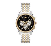 Chronograph EMPORIO ARMANI, gelbgoldfarben, edelstahlfarben, schwarz, Armbanduhren, Herren, Chronograph, Quarzuhr, Armbanduhr, Herrenuhr, Edelstahlarmband, analog, Tag (39824149-0) gelbgoldfarben, ede