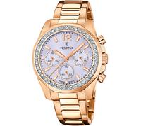 Chronograph FESTINA "Boyfriend Collection", gold (roségoldfarben, grau), Armbanduhren, Damen, Chronograph, Quarzuhr, Armbanduhr, Damenuhr, Edelstahlarmband, analog,Stoppfunktion (98242937-0) roségoldf