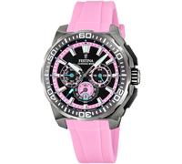 Chronograph FESTINA "Chrono Bike 2025", rosa, Armbanduhren, Herren, Chronograph, Quarzuhr, Armbanduhr, Herrenuhr, analog, Tag, Stoppfunktion (17940913-0)