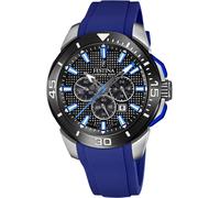 Chronograph FESTINA "Chrono Bike", blau (blau, schwarz), Armbanduhren, Kinder, Chronograph, Armbanduhr, Quarzuhr, Herrenuhr, Stoppfunktion, bis 10 bar wasserdicht (68403128-0) blau, schwarz