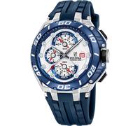 Chronograph FESTINA "Chrono Bike", blau (blau, weiß, blau), Armbanduhren, Herren, Chronograph, Quarzuhr, Armbanduhr, Herrenuhr, analog, Tag, Stoppfunktion (76279934-0) blau, weiß, blau