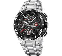 Chronograph FESTINA "Chrono Bike", silberfarben, schwarz, Armbanduhren, Herren, Chronograph, Quarzuhr, Armbanduhr, Herrenuhr, Edelstahlarmband, analog, Tag (52910668-0) silberfarben, schwarz
