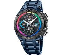 Chronograph FESTINA "Chrono Bike Special Edition", blau, schwarz, bunt, Armbanduhren, Herren, Chronograph, Quarzuhr, Armbanduhr, Herrenuhr, Edelstahlarmband (28138602-0) blau, schwarz, bunt