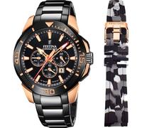 Chronograph FESTINA "Chrono Bike - Special Edition", schwarz, Armbanduhren, Herren, Chronograph, Armbanduhr, Quarzuhr, Herrenuhr, Stoppfunktion, ideal als Geschenk (24431924-0)