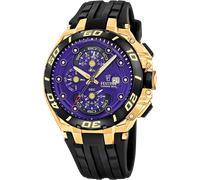 Chronograph FESTINA "Chrono Bike Special Edition", schwarz, lila, schwarz, Armbanduhren, Herren, Chronograph, Quarzuhr, Armbanduhr, Herrenuhr, Edelstahlarmband (54625669-0) schwarz, lila, schwarz