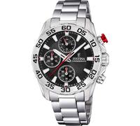 Chronograph FESTINA "Junior Collection", silber (silberfarben, schwarz), Armbanduhren, Kinder, Chronograph, Armbanduhr, Quarzuhr, Kinderuhr, Stoppfunktion, ideal als Geschenk (55835751-0) silberfarben