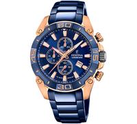 Chronograph FESTINA "Special Edition", blau (dunkelblau), Armbanduhren, Herren, Chronograph, Quarzuhr, Armbanduhr, Herrenuhr, Edelstahlarmband, Datum,Stoppfunktion (33493939-0) dunkelblau