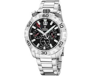 Chronograph FESTINA "The Originals/Diver", silber (silberfarben, schwarz), Armbanduhren, Herren, Chronograph, Quarzuhr, Armbanduhr, Herrenuhr, Edelstahlarmband, analog, Tag (43262021-0) silberfarben, 