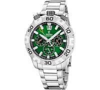 Chronograph FESTINA "The Originals/Diver", silberfarben, grün, Armbanduhren, Herren, Chronograph, Quarzuhr, Armbanduhr, Herrenuhr, Edelstahlarmband, analog, Tag (87367531-0)