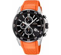 Chronograph FESTINA "The Originals", orange, Armbanduhren, Herren, Chronograph, Armbanduhr, Quarzuhr, Herrenuhr, Stoppfunktion, bis 10 bar wasserd. (16650445-0)