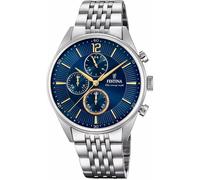 Festina Herren Uhr 20285_3 Timeless Chronograph Edelstahl 316L Silber Quarz Mineralglas 5 ATM