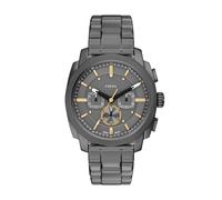 Chronograph FOSSIL "Machine", anthrazit, grau, Armbanduhren, Herren, Chronograph, Quarzuhr, Armbanduhr, Herrenuhr, Edelstahlarmband, analog (58607403-0) anthrazit, grau