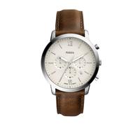 Chronograph FOSSIL "Neutra", braun, Armbanduhren, Damen, Chronograph, Quarzuhr, Armbanduhr, Herrenuhr, Lederarmband, analog, Tag (29631141-0) braun