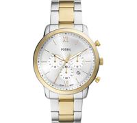 Chronograph FOSSIL "NEUTRA", silber (silberfarben, goldfarben, silberfarben), Armbanduhren, Herren, Chronograph, Quarzuhr, Armbanduhr, Herrenuhr, Edelstahlarmband, analog, Datum (70478267-0) silberfar