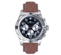 Chronograph FYNCH-HATTON, braun, Armbanduhren, Herren, Chronograph, Quarzuhr, Armbanduhr, Herrenuhr, Lederarmband, analog, Tag (31324961-0)