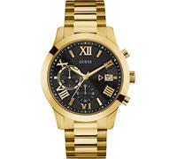 Chronograph GUESS "ATLAS", gold (goldfarben), Armbanduhren, Herren, Chronograph, Armbanduhr, Quarzuhr, Herrenuhr, Stoppfunktion (38385603-0) goldfarben