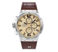 Chronograph HAEMMER GERMANY, braun, Armbanduhren, Herren, Chronograph, Quarzuhr, Armbanduhr, Herrenuhr, analog, Tag, Stoppfunktion (81144457-0)
