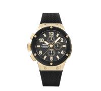 Chronograph HAEMMER GERMANY "WAVE MASTER", schwarz (schwarz, schwarz), Armbanduhren, Damen, Chronograph, Quarzuhr, Armbanduhr, Damenuhr, Herrenuhr, Made in Germany (56884556-0)