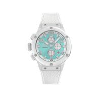 Chronograph HAEMMER GERMANY "WAVE MASTER", weiß (weiß, hellgrün), Armbanduhren, Damen, Chronograph, Quarzuhr, Armbanduhr, Damenuhr, Herrenuhr, Made in Germany (43657002-0) weiß, hellgrün