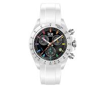 Chronograph ICE-WATCH "BEWATCH", weiß, schwarz, weiß, Armbanduhren, Herren, Chronograph, Quarzuhr, Armbanduhr, Herrenuhr, Silikonarmband, analog, Big Date (99878436-0) weiß, schwarz, weiß
