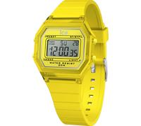 Chronograph ICE-WATCH "ICE digit retro - Clear - Small", gelb, Armbanduhren, Damen, Chronograph, Armbanduhr, Quarzuhr, Damenuhr, Silikonarmband, Datum, digital (11779854-0) gelb