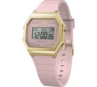 Chronograph ICE-WATCH "ICE digit retro - Small", rosa, Armbanduhren, Damen, Chronograph, Armbanduhr, Quarzuhr, Damenuhr, Silikonarmband, Datum (42992448-0) rosa