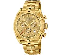 Chronograph JAGUAR "Executive", gold (goldfarben, goldfarben), Armbanduhren, Herren, Chronograph, Armbanduhr, Quarzuhr, Herrenuhr, Saphirglas, Stoppfunktion, Swiss Made (54149040-0)