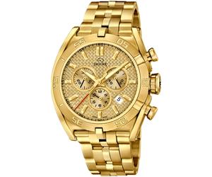 Chronograph JAGUAR "Executive", gold (goldfarben, goldfarben), Armbanduhren, Herren, Chronograph, Armbanduhr, Quarzuhr, Herrenuhr, Saphirglas, Stoppfunktion, Swiss Made (54149040-0) goldfarben, goldfa