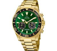 Chronograph JAGUAR "Jaguar Connected", gold (goldfarben, grün), Armbanduhren, Herren, Chronograph, Armbanduhr, Quarzuhr, Herrenuhr, Saphirglas, Stoppfunktion, Swiss Made (83390626-0)