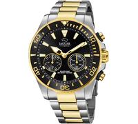 Chronograph JAGUAR "Jaguar Connected", silber (silbergoldfarben, schwarz), Armbanduhren, Herren, Chronograph, Armbanduhr, Quarzuhr, Herrenuhr, Saphirglas, Stoppfunktion, Swiss Made (90220603-0)