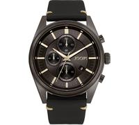 Chronograph JOOP, schwarz, Armbanduhren, Herren, Chronograph, Armbanduhr, Quarzuhr, Herrenuhr, Stoppfunktion, Lederarmband (70113259-0) schwarz