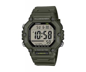 Chronograph, khaki, CASIO TIMELESS COLLECTION, Armbanduhren, Herren, Chronograph, Quarzuhr, Armbanduhr, Herrenuhr, digital, automatischer Kalender (93061201-0) khaki
