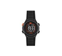 Chronograph LACOSTE "LC33 Kids", schwarz, orange, Armbanduhren, Kinder, Chronograph, Quarzuhr, Armbanduhr, Silikonarmband, analog, digital (89986763-0) schwarz, orange