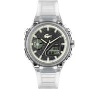 Chronograph LACOSTE "LC33", transparent, Armbanduhren, Kinder, Chronograph, Armbanduhr, Quarzuhr, Herren, analog, digital, Stoppfunktion (91983455-0) transparent