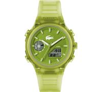 Chronograph LACOSTE "LC33", transparent (hellgrün (transparent)), Armbanduhren, Herren, Chronograph, Armbanduhr, Quarzuhr, Herren, analog, digital, Stoppfunktion (49786848-0)