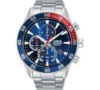 Chronograph LORUS, silber (silberfarben), Armbanduhren, Herren, Chronograph, Armbanduhr, Quarzuhr, Herrenuhr, Stoppfunktion, Datum (50227751-0)
