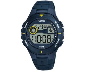 Chronograph LORUS "Sports", blau (dunkelblau), Armbanduhren, Damen, Chronograph, Quarzuhr, Armbanduhr, Damenuhr, Herrenuhr, Stoppfunktion, digital (93121942-0) dunkelblau