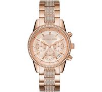 Chronograph MICHAEL KORS "BRYANT", rosa (roségoldfarben), Armbanduhren, Damen, Chronograph, Quarzuhr, Armbanduhr, Damenuhr, Stoppfunktion, Edelstahlarmband (97663657-0) roségoldfarben