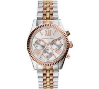 Chronograph MICHAEL KORS "LEXINGTON", rosa (silberfarben, goldfarben, roségoldfarben), Armbanduhren, Damen, Chronograph, Quarzuhr, Armbanduhr, Damenuhr, Stoppfunktion, Edelstahlarmband (77708324-0) si