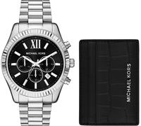 Chronograph MICHAEL KORS "LEXINGTON", silber (silberfarben), Armbanduhren, Herren, Chronograph, Quarzuhr, Armbanduhr, Herrenuhr, Edelstahlarmband (23704248-0) silberfarben